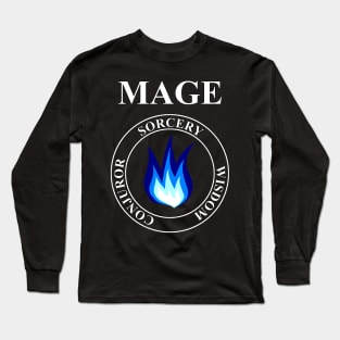 Mage Fantasy RPG Class Frost Magic Long Sleeve T-Shirt